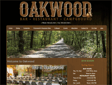 Tablet Screenshot of oakwoodcampsites.com